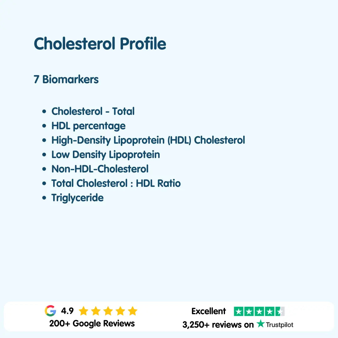 Full Cholesterol Lipid Profile Blood Test London Medical Laboratory