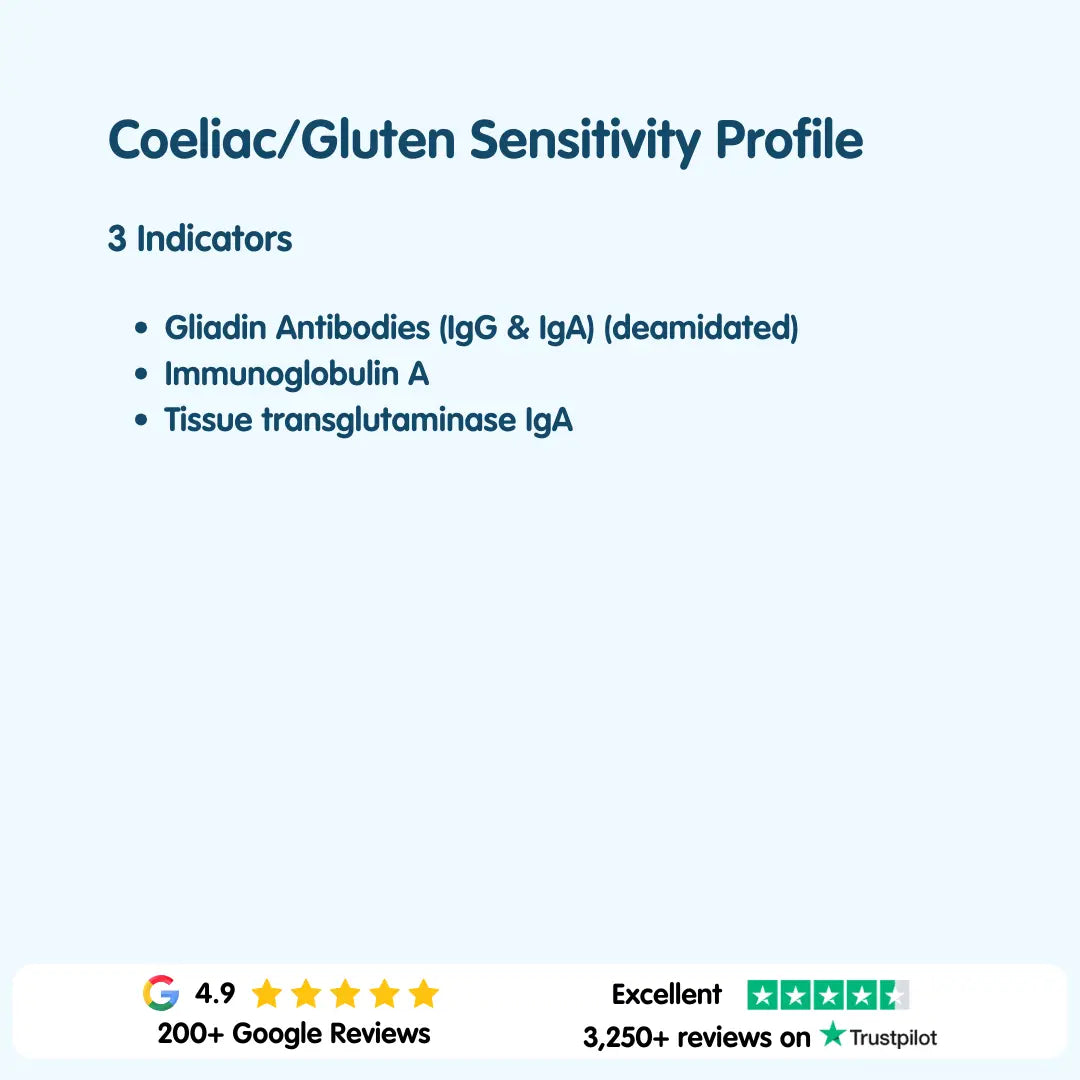 Coeliac/Gluten Sensitivity Blood Test London Medical Laboratory