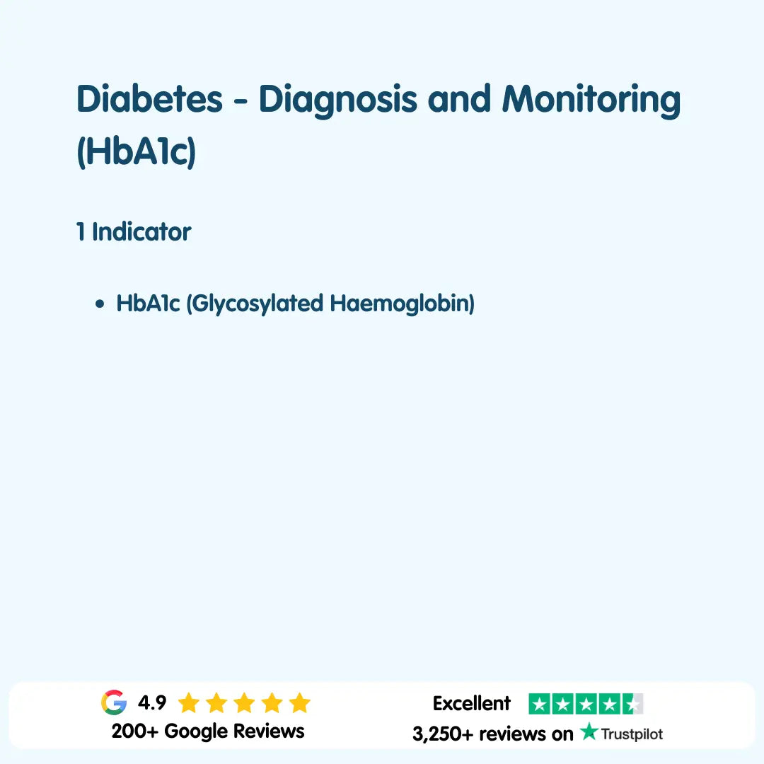 Diabetes Blood Test - Diagnosis and Monitoring (HbA1c) London Medical Laboratory