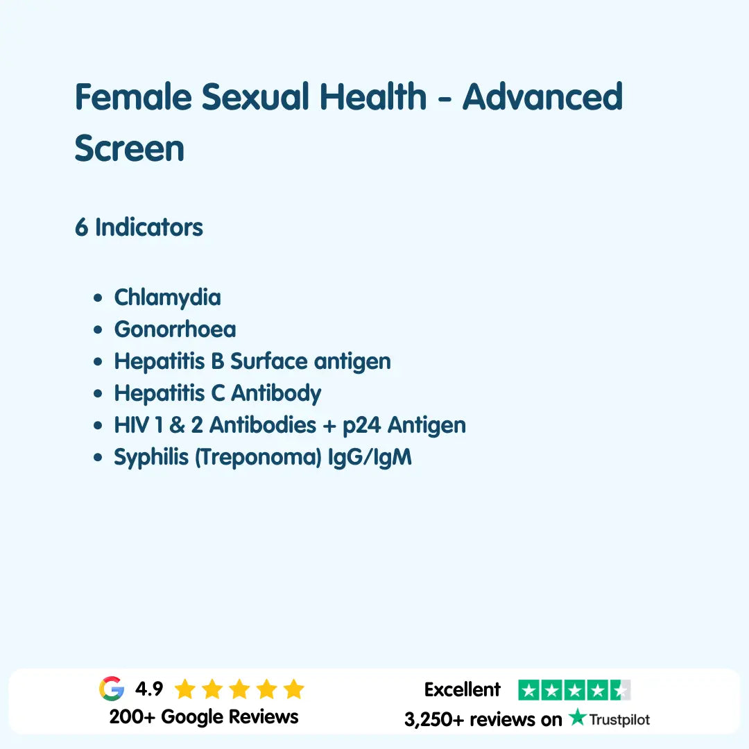 Female Sexual Health - Advanced Screen London Medical Laboratory
