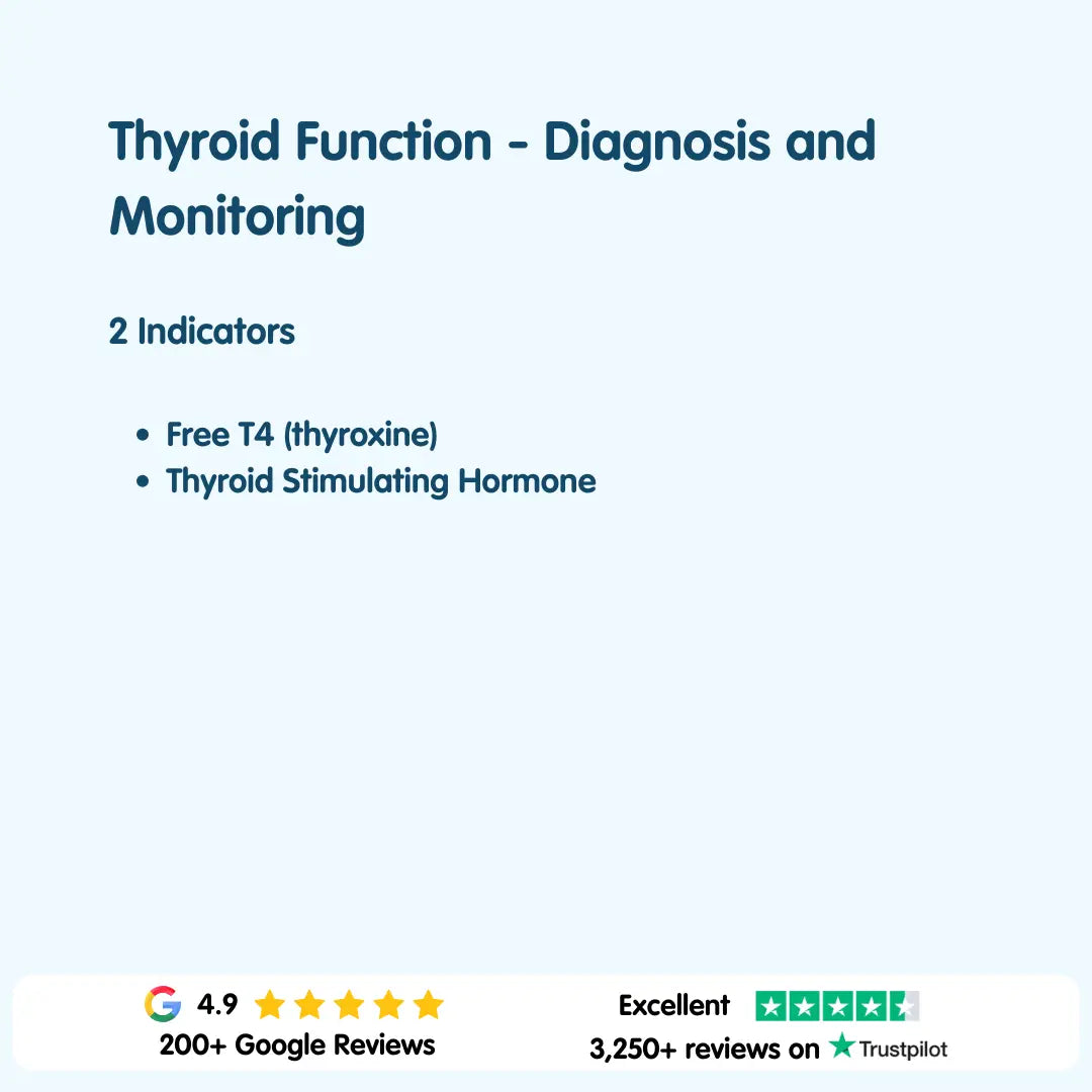 Thyroid Function - Diagnosis and Monitoring Blood Test London Medical Laboratory