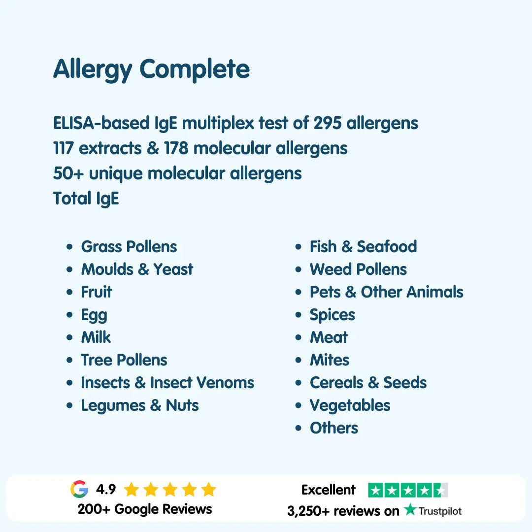 The UK's Most Comprehensive Allergy Test London Medical Laboratory