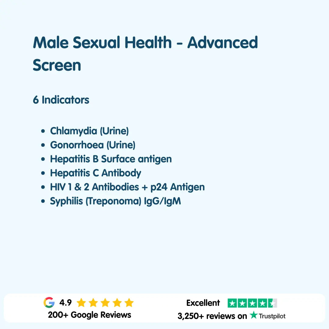 Male Sexual Health - Advanced Screen London Medical Laboratory
