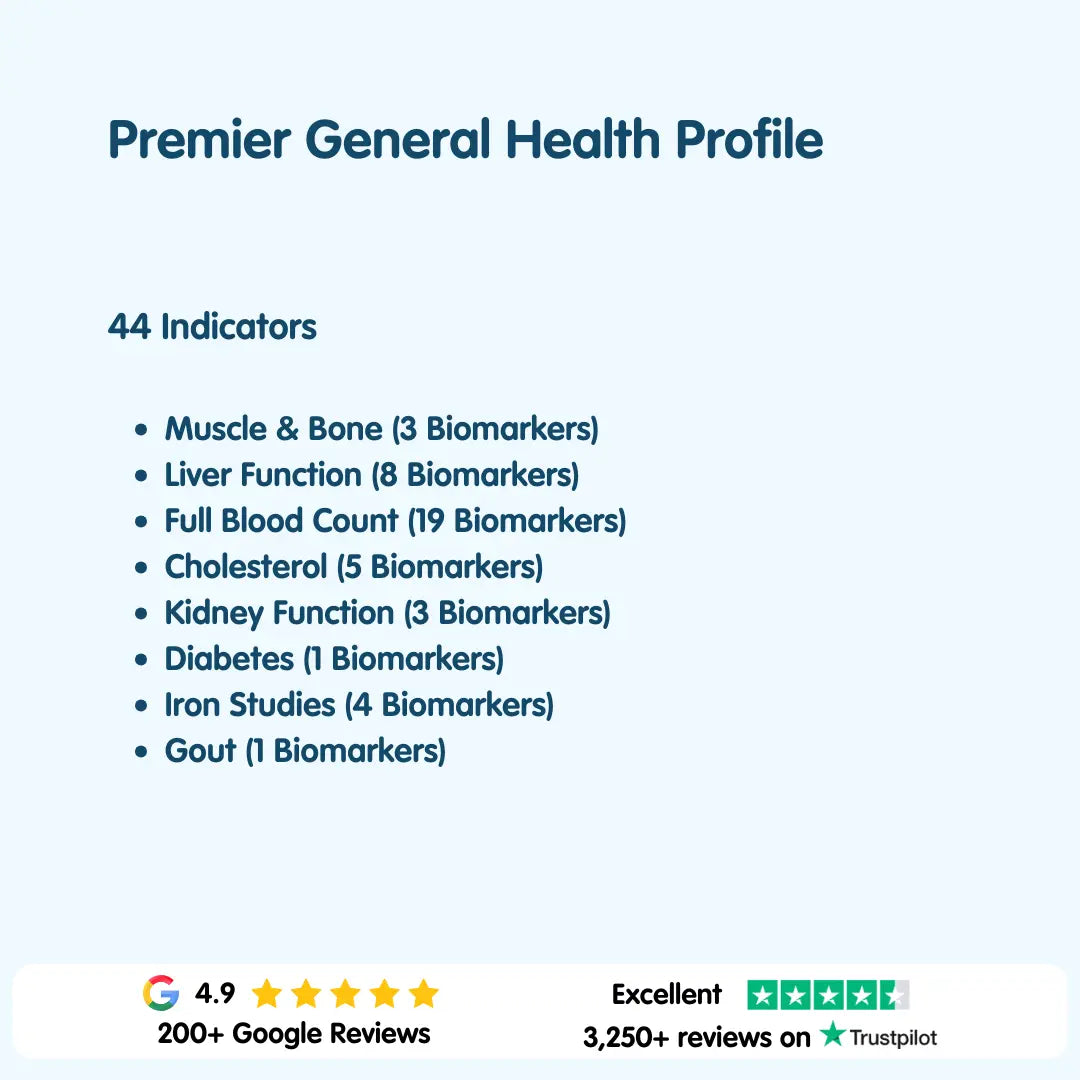 Premier General Health Profile London Medical Laboratory